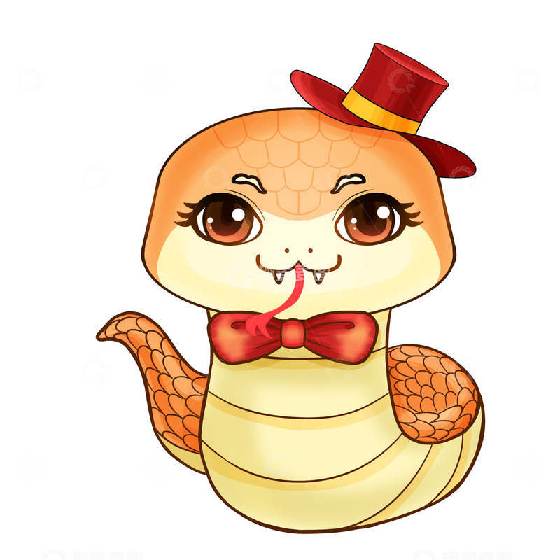 源文件下载【趣麦麦图】-蛇年可爱蛇宝宝