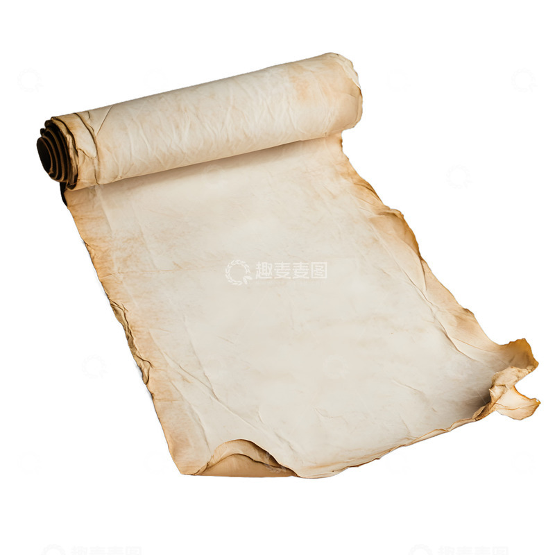 高清大图下载【趣麦麦图】一张羊皮纸卷轴