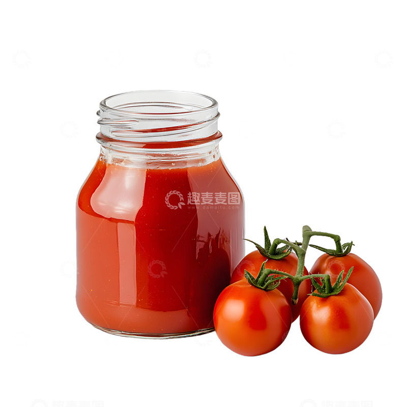高清大图下载【趣麦麦图】一罐子番茄酱