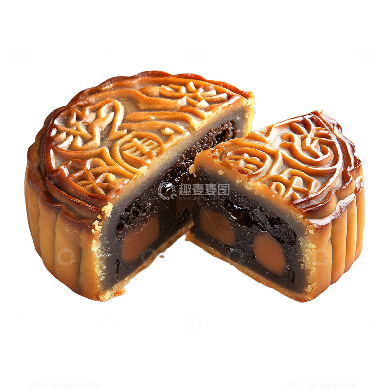 高清大图下载【趣麦麦图】中秋节节日月饼