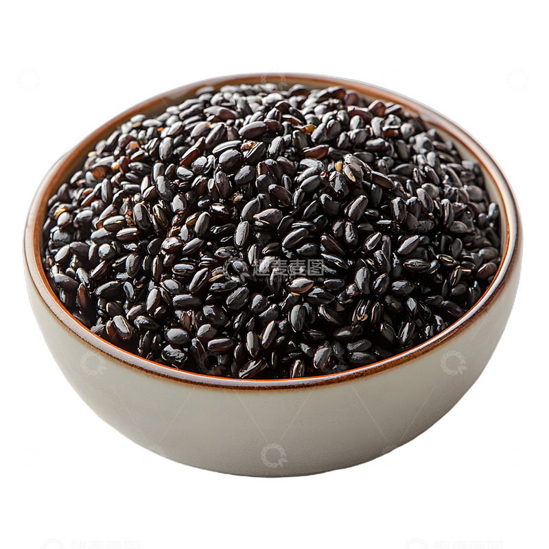 高清大图下载【趣麦麦图】一碗紫米粮食