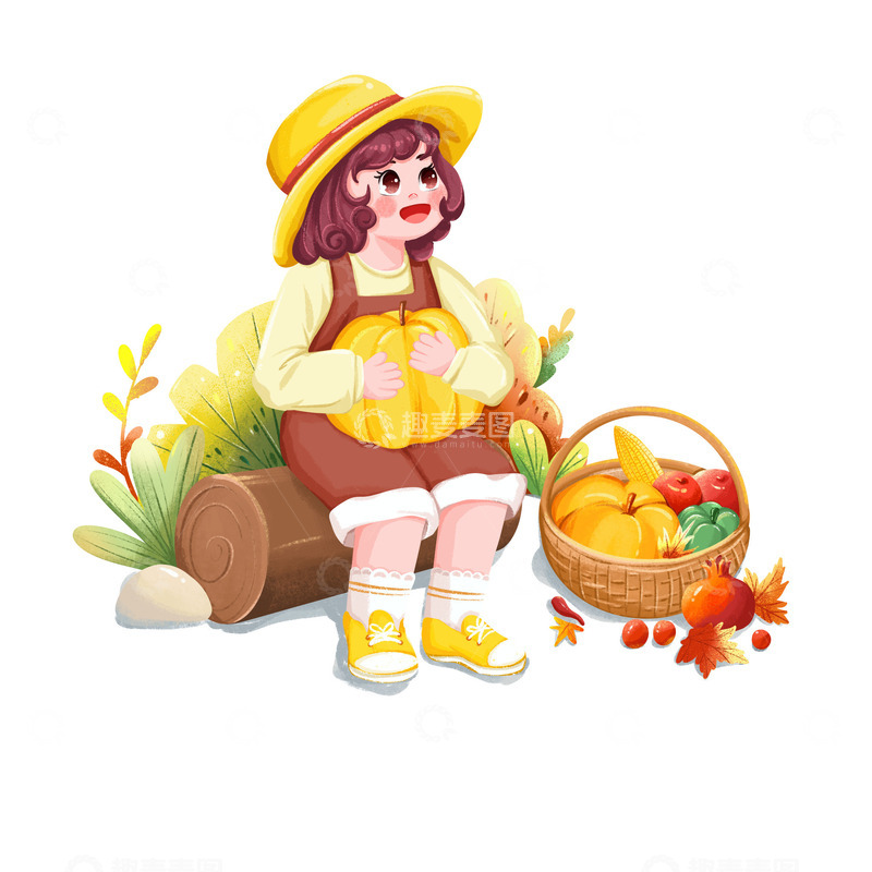 源文件下载【趣麦麦图】秋天丰收素材