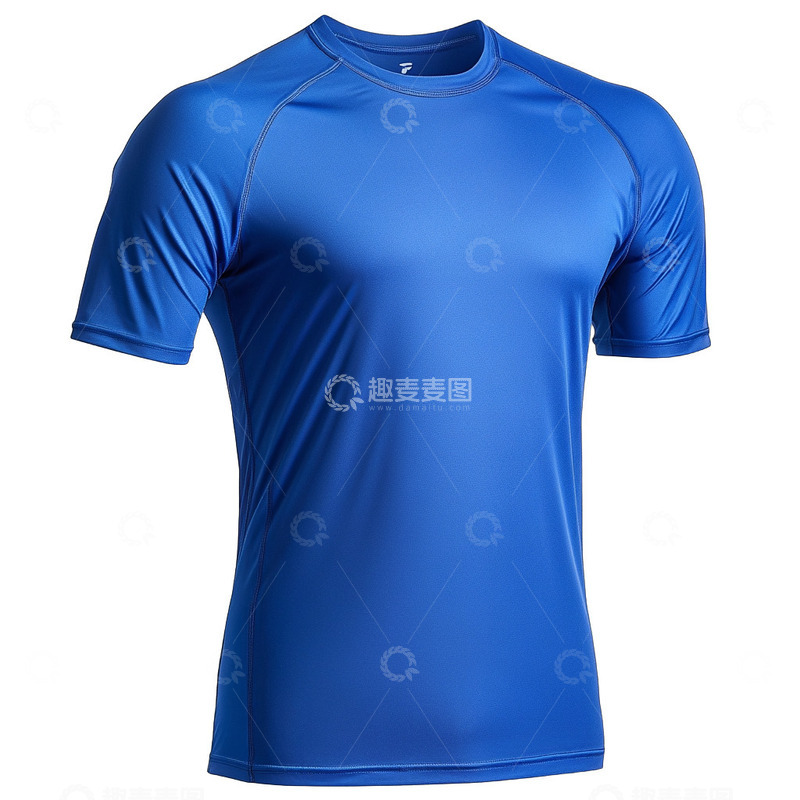高清大图下载【趣麦麦图】蓝色的运动T恤