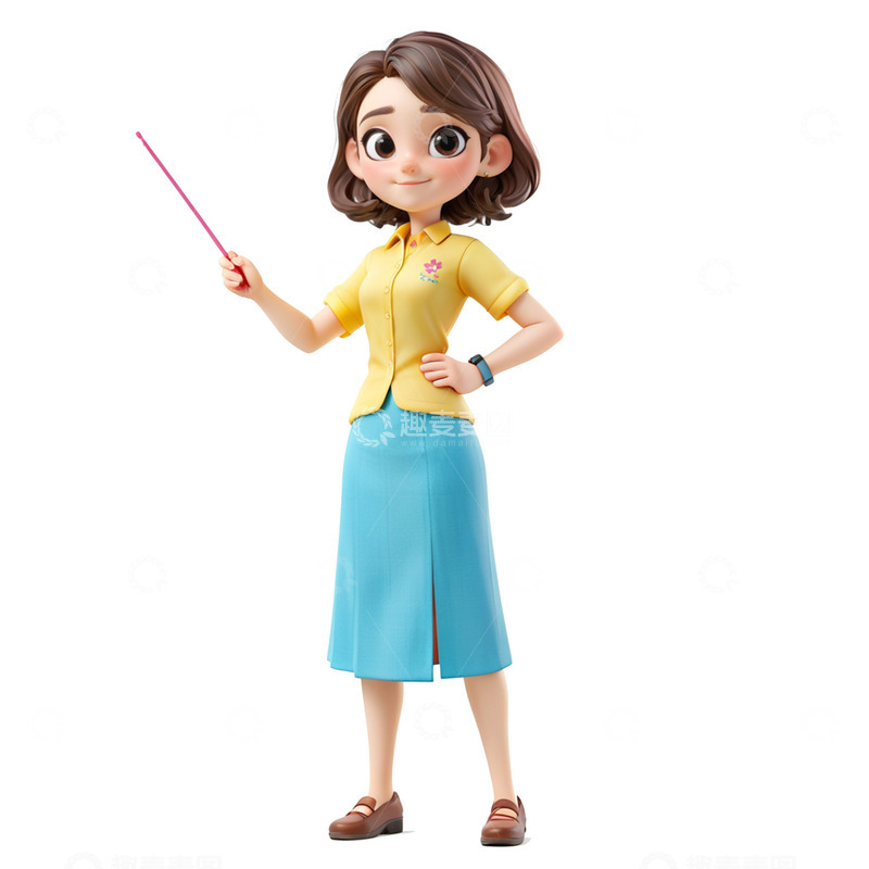 高清大图下载【趣麦麦图】教师节女教师