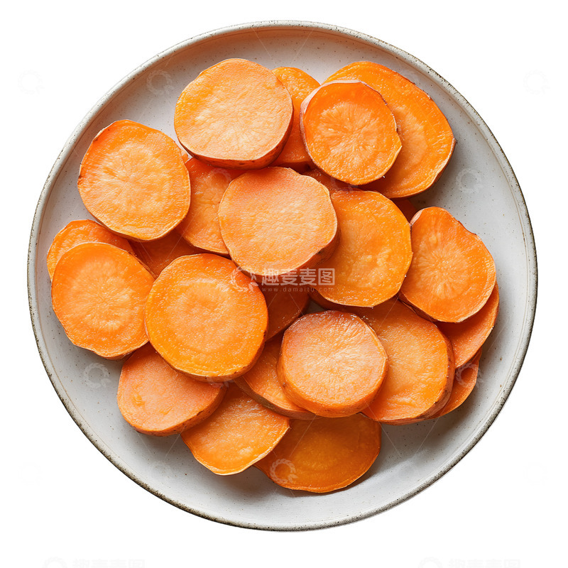 高清大图下载【趣麦麦图】一盘红薯片红薯