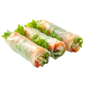 三个春卷美食点心