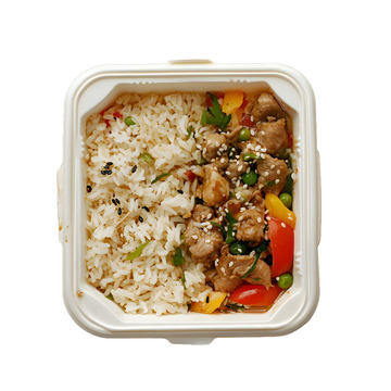 盒饭便当方便米饭快餐