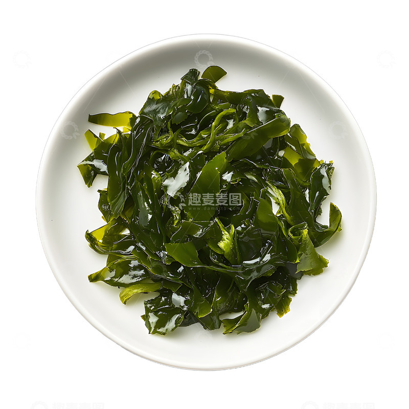 高清大图下载【趣麦麦图】一盘海带海产品