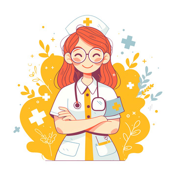 可爱的医院护士