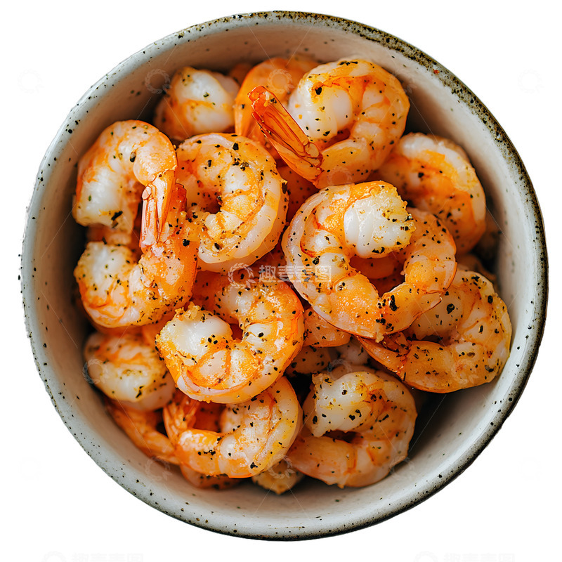 高清大图下载【趣麦麦图】一碗美味的炒虾仁