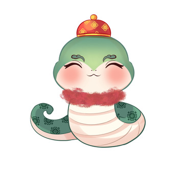 戴着帽子的蛇宝