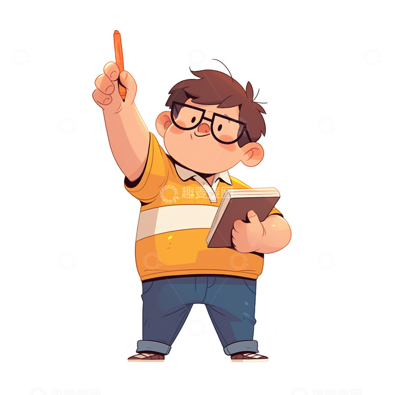 高清大图下载【趣麦麦图】拿着课本讲课的老师