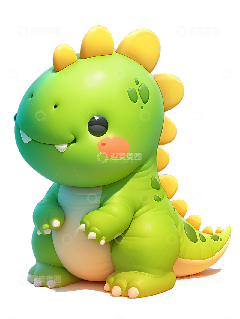 高清大图下载【趣麦麦图】卡通恐龙玩偶