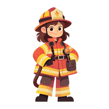 可爱的小消防员