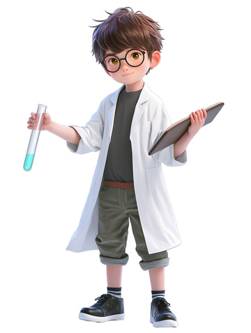 科学家卡通3D