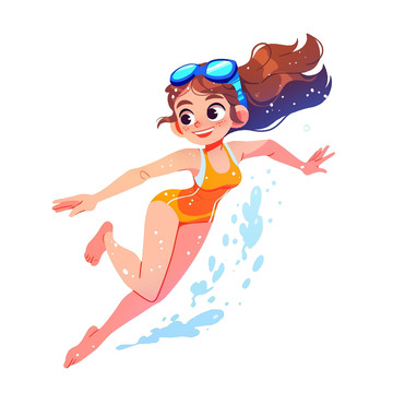 穿着泳衣的游泳教练