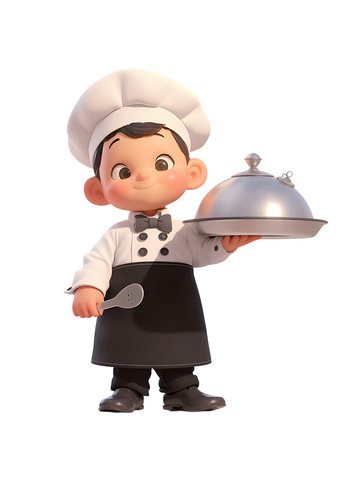 Q版大厨厨师卡通形象