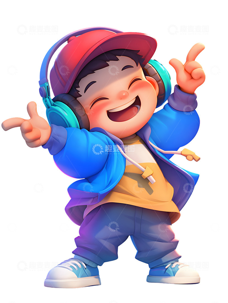 高清大图下载【趣麦麦图】时尚街舞男孩