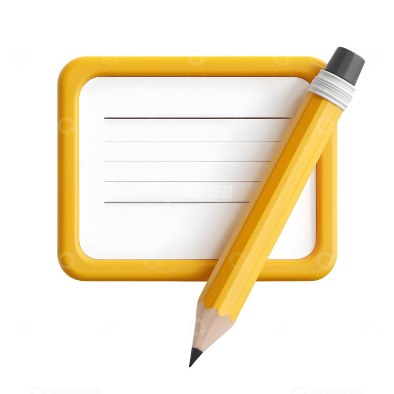 高清大图下载【趣麦麦图】卡通笔与写字板