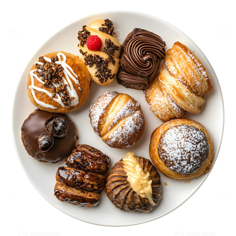 高清大图下载【趣麦麦图】一盘子甜点美味点心