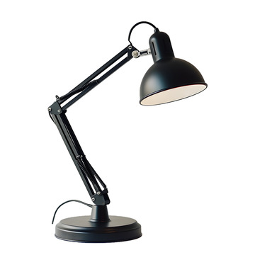 黑色的台灯灯具