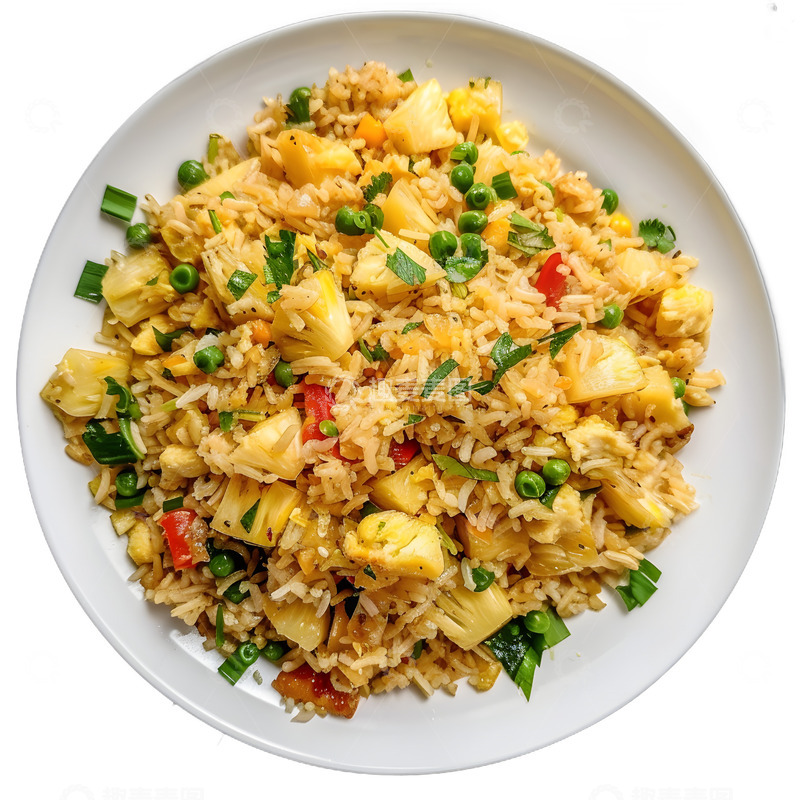高清大图下载【趣麦麦图】菠萝炒饭美味