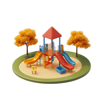 儿童滑梯玩具娱乐公园操场
