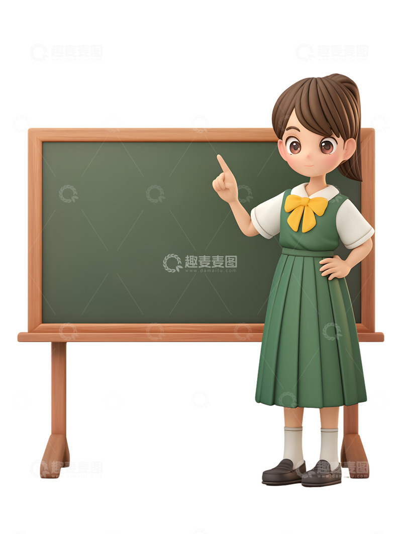 高清大图下载【趣麦麦图】Q版卡通教师开学讲课