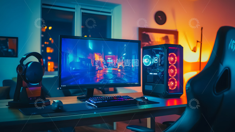 高清大图下载【趣麦麦图】游戏工作室电脑配置壁纸