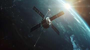 太空中地球轨道上的卫星壁纸