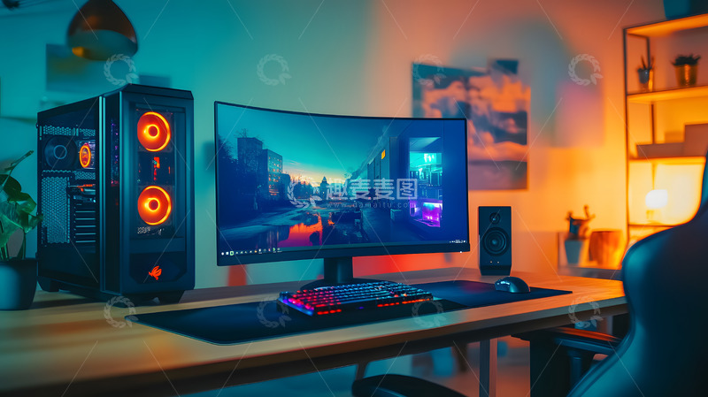 高清大图下载【趣麦麦图】高端游戏桌面设置曲面显示器壁纸