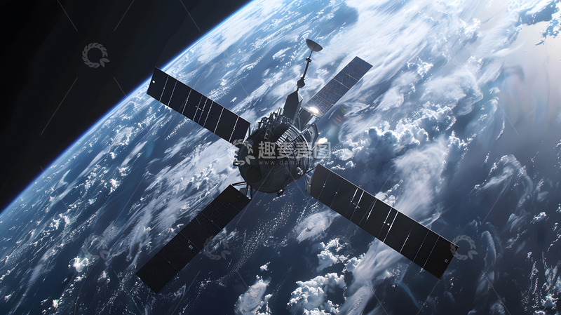 高清大图下载【趣麦麦图】地球上空的卫星壁纸