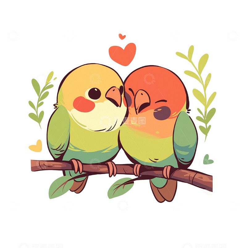 高清大图下载【趣麦麦图】动物小鸟插画