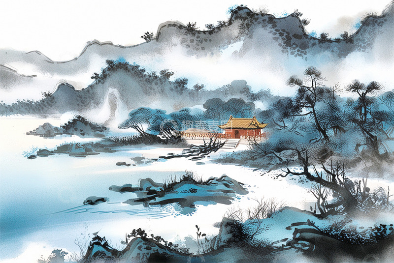 高清大图下载【趣麦麦图】中国风山水风景