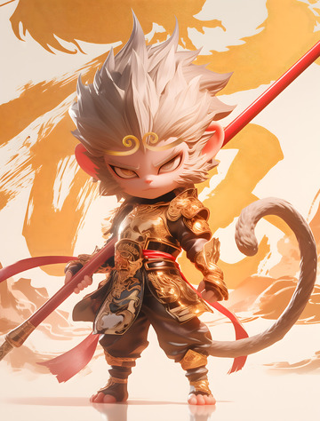 游戏人物黑神话悟空AI图