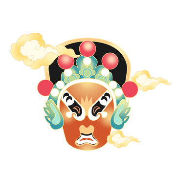 成都特色脸谱png图片