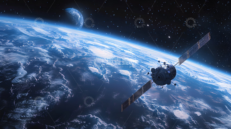 高清大图下载【趣麦麦图】太空卫星星空