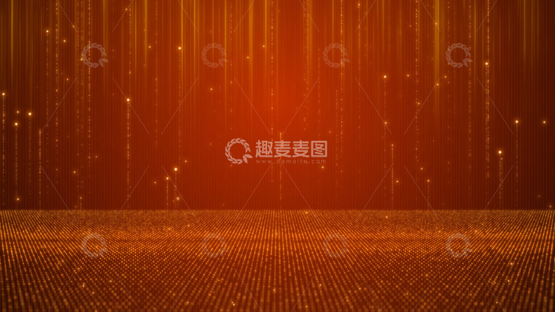 源文件下载【趣麦麦图】新年年会金色粒子背景