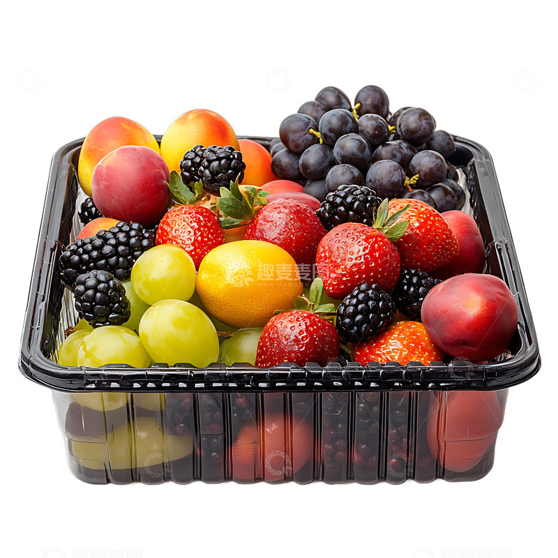 高清大图下载【趣麦麦图】一塑料篮子水果