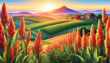 粮食大丰收插画