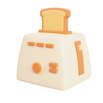 3D立体小家电面包机设计