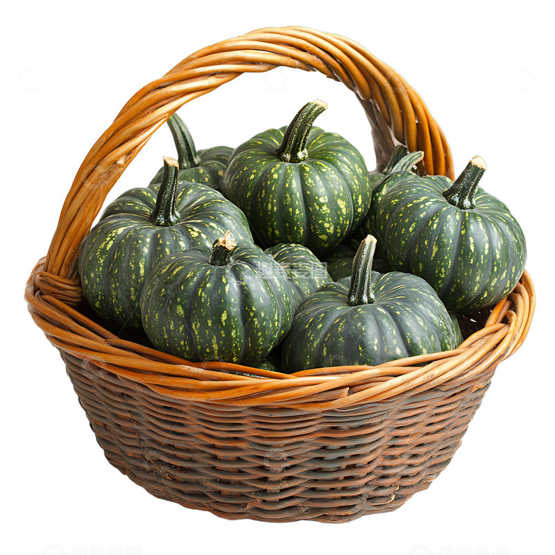 高清大图下载【趣麦麦图】一篮子南瓜蔬果