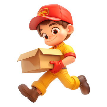 送快递的外卖小哥