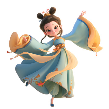 跳舞的古代女子