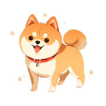 一只可爱的狗狗