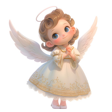 一个祈祷的天使