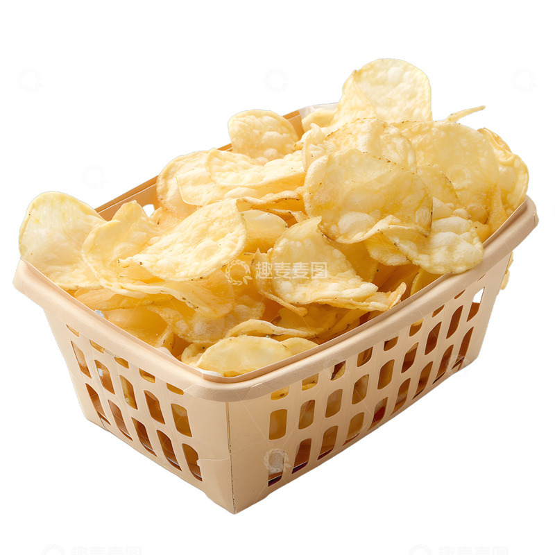 高清大图下载【趣麦麦图】一篮子薯片零食