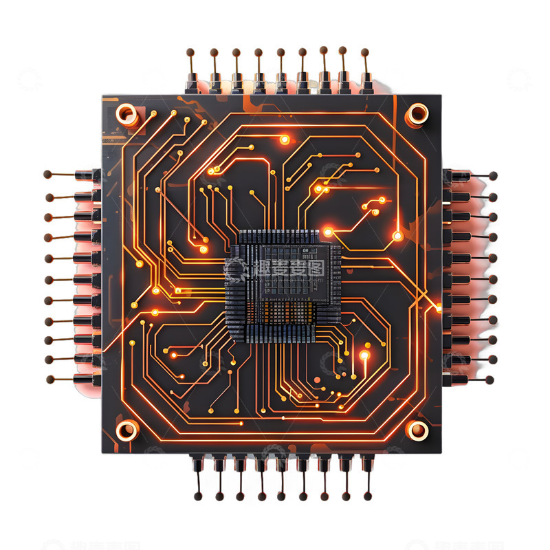 高清大图下载【趣麦麦图】AI芯片数码数字