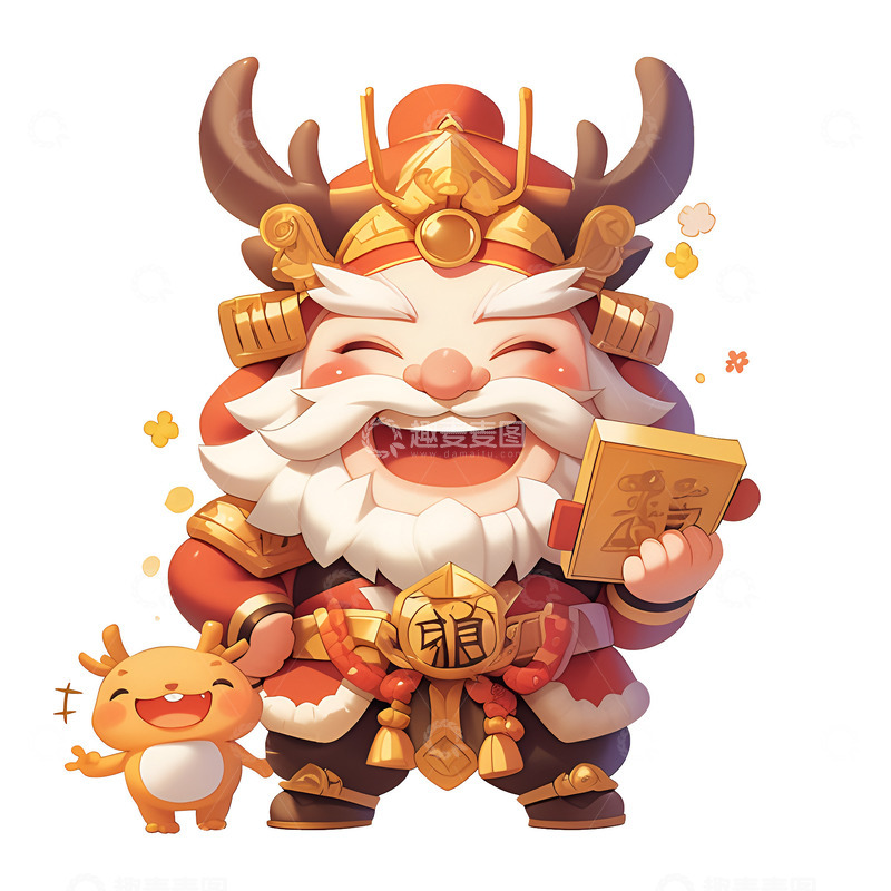 带着牛角套的领主