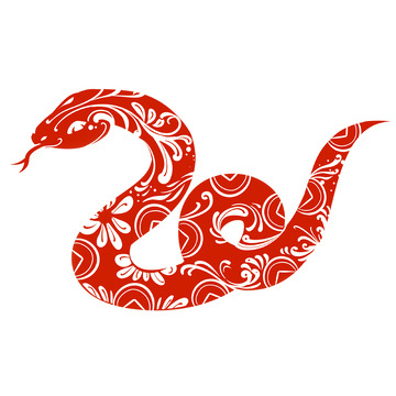 蛇年2025春节新春生肖剪纸窗贴门贴纸